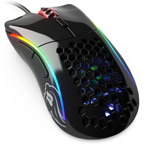 Glorious Model D Gaming Mouse Glossy Black Wired Mouse - 1