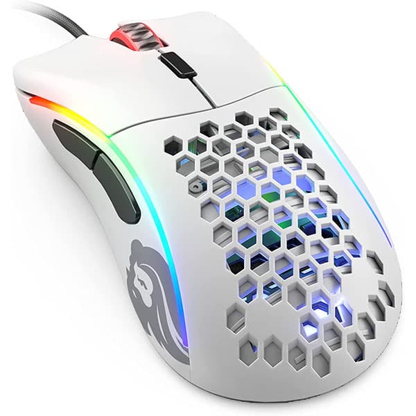 Glorious Model D Gaming Mouse Matte White Wired Mouse - 1