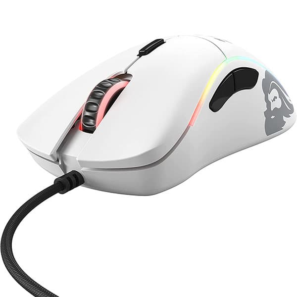 Glorious Model D Gaming Mouse Matte White Wired Mouse - 3