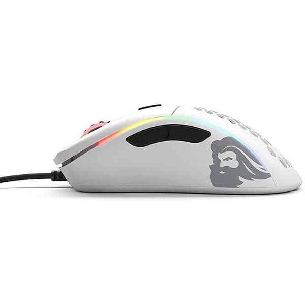 Glorious Model D Gaming Mouse Matte White Wired Mouse - 5