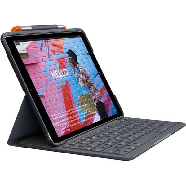 Logitech Slim Folio iPad Case with Wireless Bluetooth Keyboard - 1