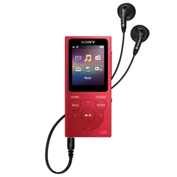 Sony NW-E394 Walkman 8GB Digital Music Player (Red) - 1