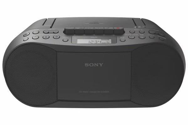 Sony CFD-S70 CD and Cassette Player With Radio (Black) - 1