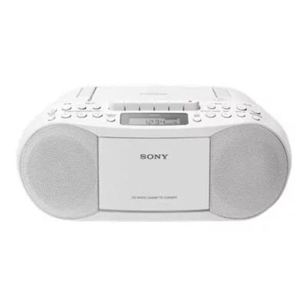 Sony CFD-S70 CD and Cassette Player With Radio (White) - 1