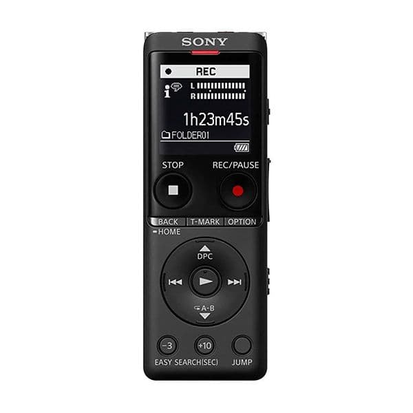 Sony ICD-UX570F Light Weight Voice Recorder 4GB Memory (Black) - 1
