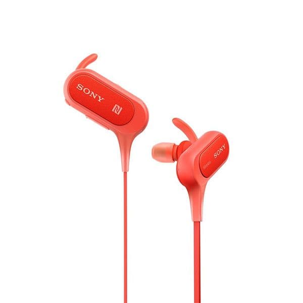 Sony Extra Bass MDR-XB50BS in-Ear Active Sports Wireless Headphones (Red) - 1