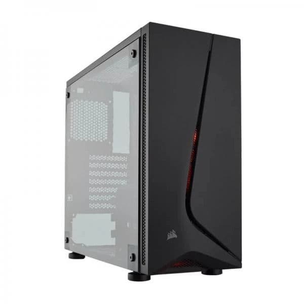 Corsair Spec-05 RED LED Mid-Tower Gaming Case (Black) - 2