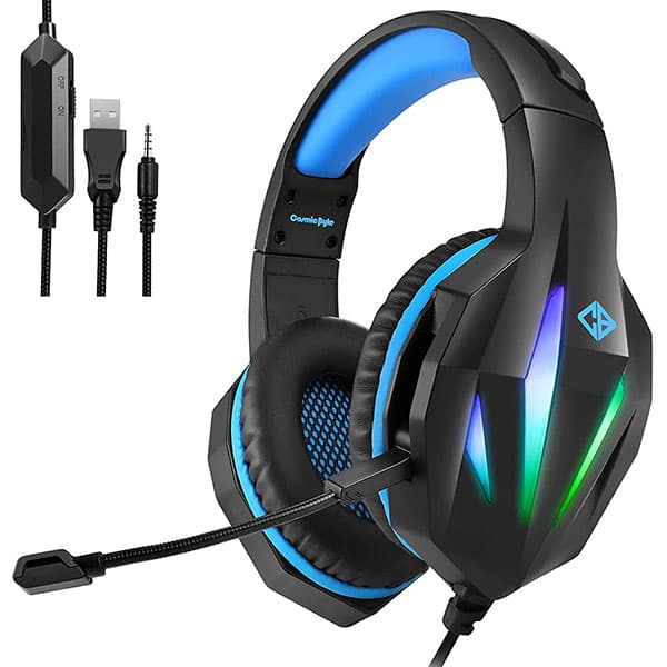 Cosmic Byte Uranus RGB Gaming Headset Fathom Blue - 5