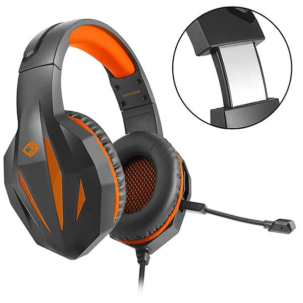 Cosmic Byte Uranus RGB Gaming Headset Orange Demon - 4