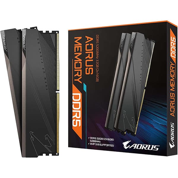 Gigabyte AORUS Gaming Desktop Memory GP-ARS32G52D5 DDR5 32GB (2x16GB) 5200MHz - 1