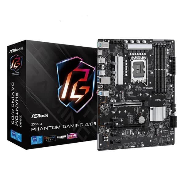 ASRock Z690 Phantom Gaming 4 D5 Motherboard - 1