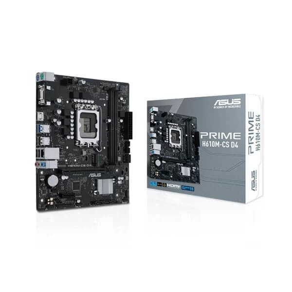 Asus Prime H610M-CS D4 Intel Motherboard Supports Intel 12th, 13th & 14th Gen Processors - 1