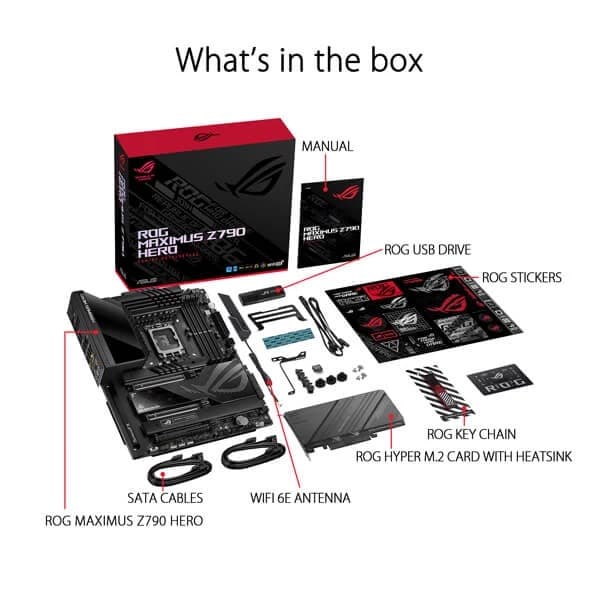 Asus ROG MAXIMUS Z790 Hero WIFI Intel Motherboard Supports Intel 12th, 13th & 14th Gen Processors - 4