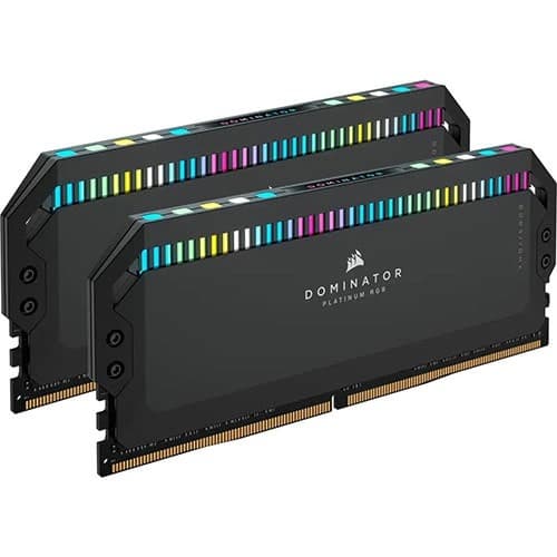 Corsair DOMINATOR PLATINUM RGB 32GB (2x16GB) DDR5 DRAM 6000MHz C36 Memory Kit (Black) - 1
