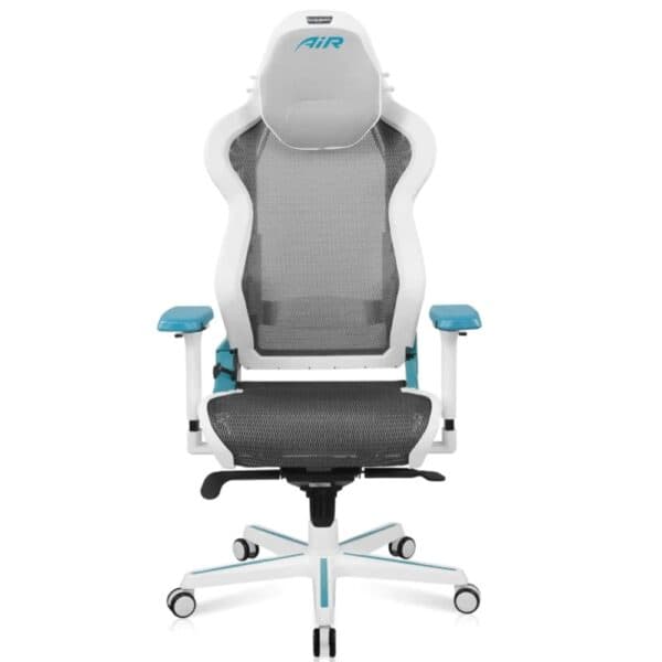DXRacer Air R1S Gaming Chair (White &amp; Cyan) - 1