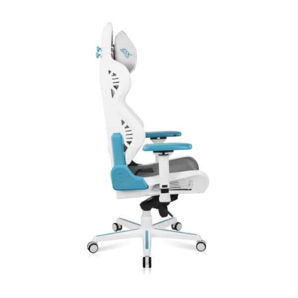 DXRacer Air R1S Gaming Chair (White &amp; Cyan) - 4