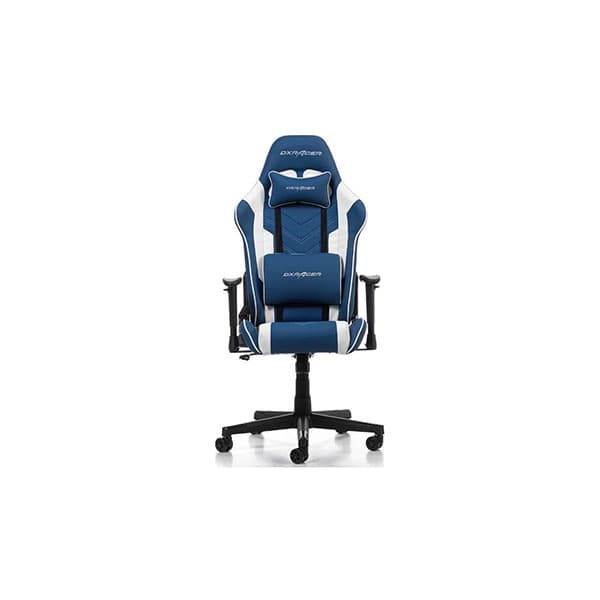 DXRacer Prince Gaming Chair - Blue and White - 1