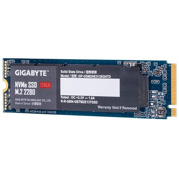 GIGABYTE NVME 128GB M.2 Gen3 Internal Solid State Drive GSM2NE3128GNTD - 3