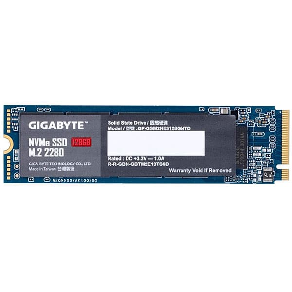 GIGABYTE NVME 128GB M.2 Gen3 Internal Solid State Drive GSM2NE3128GNTD - 2