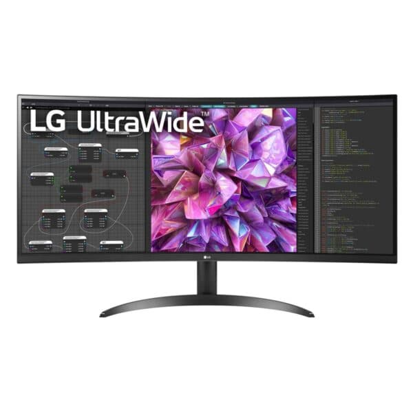 LG 34WQ60C-B 34" 21:9 UltraWide QHD Curved IPS LCD HDR Monitor - 1