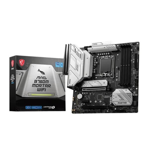 MSI MAG B760M Mortar WIFI  Intel Motherboard Supports Intel 12th , 13th & 14th Gen Processors
