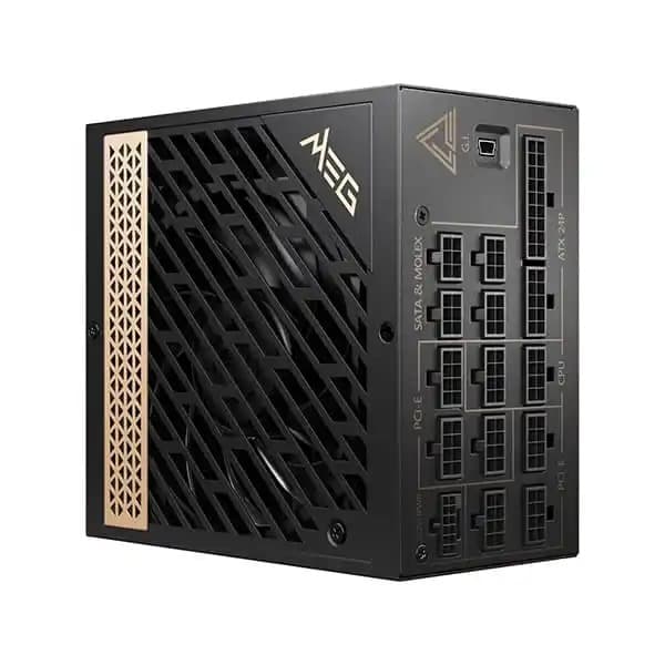 MSI MEG Ai1300P PCIE5 1300 Watt 80 Plus Platinum SMPS - 1