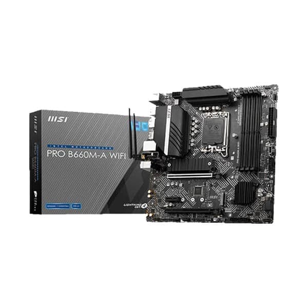 MSI PRO B660M-A WIFI Intel Motherboard Supports Intel 12th , 13th & 14th Gen Processors - 1