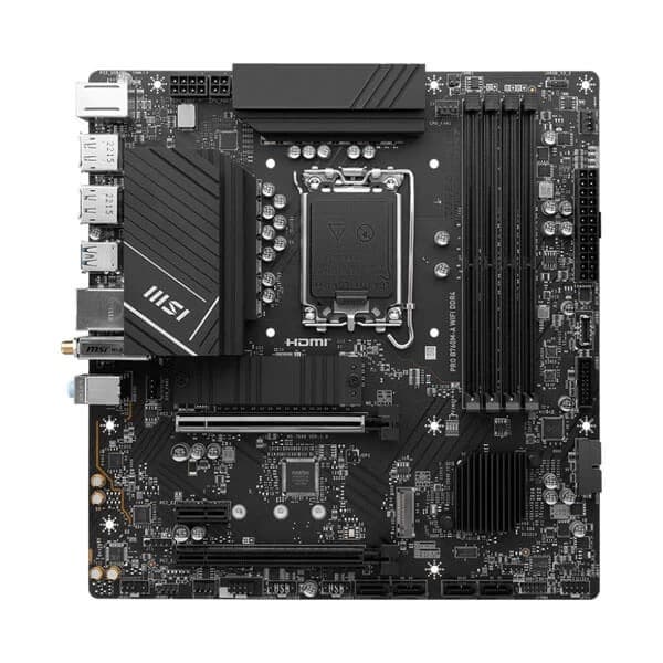 MSI Pro B760M-A WIFI DDR4 Intel Motherboard Supports Intel 12th , 13th & 14th Gen Processors - 2