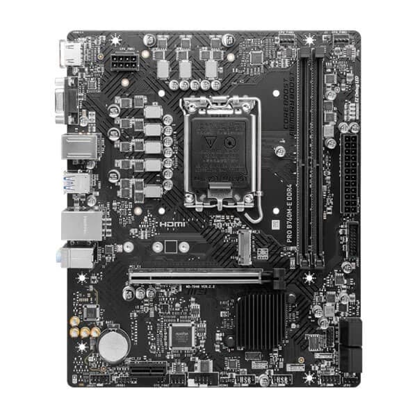 MSI Pro B760M-E DDR4 Intel Motherboard Supports Intel 12th , 13th & 14th Gen Processors - 2