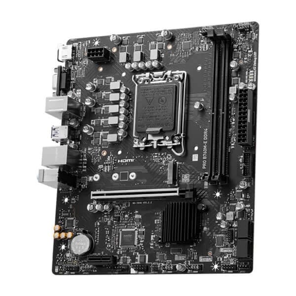 MSI Pro B760M-E DDR4 Intel Motherboard Supports Intel 12th , 13th & 14th Gen Processors - 3