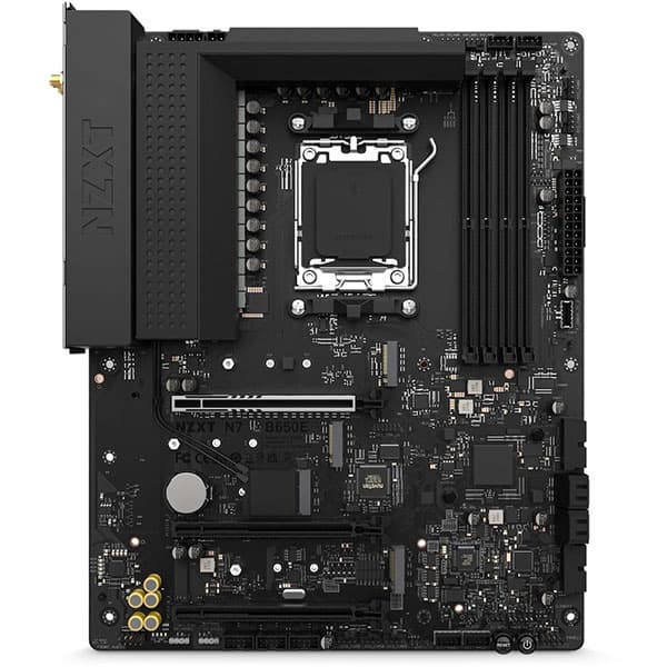 NZXT N7 B650E AMD B650 AM5 ATX Motherboard - Black - 1