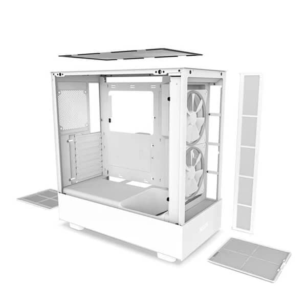 NZXT H5 Elite (E-ATX) Mid Tower Cabinet (White) - 5
