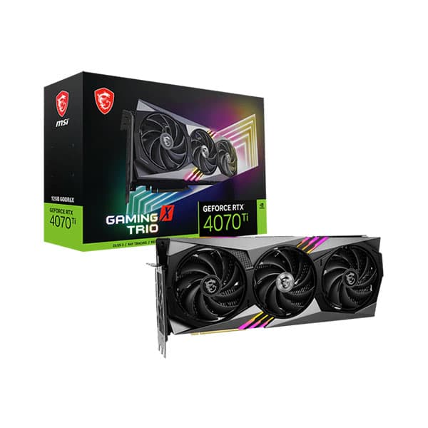 MSI GeForce RTX 4070 Ti GAMING X TRIO 12GB Graphic Card - 1