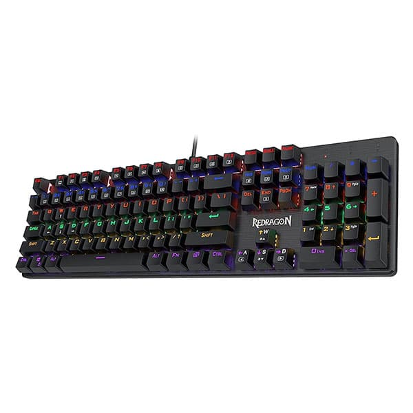 Redragon K608 Valheim Rainbow USB Gaming Keyboard with 104 Keys NKRO Mechanical Keyboard - 1