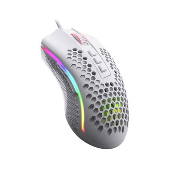 Redragon M808 Storm Lightweight RGB Gaming Mouse - White - 1