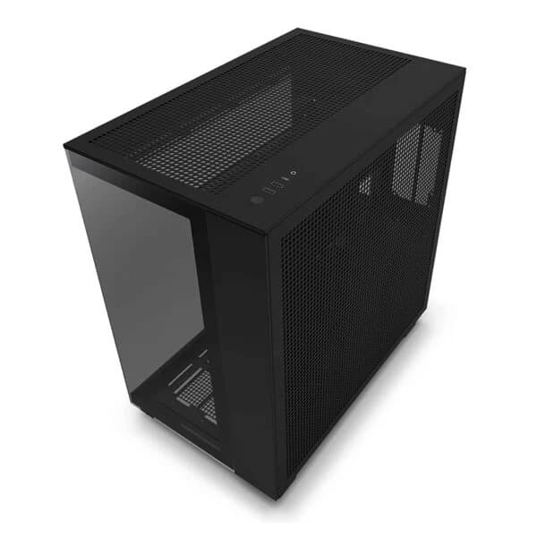 NZXT H9 Flow Dual-Chamber ATX Mid-Tower PC Gaming Case Black - 4