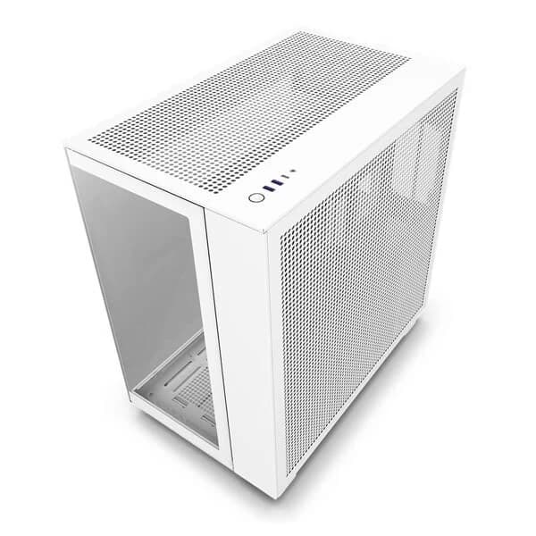 NZXT H9 Flow Dual-Chamber ATX Mid-Tower PC Gaming Case White - 4