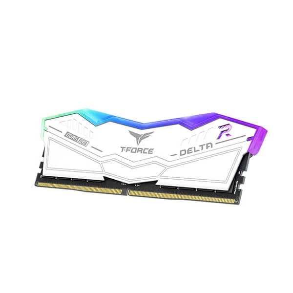 TeamGroup T-Force Delta RGB 32GB (16GBx2) DDR5 6000MHz Desktop RAM (White) - 5
