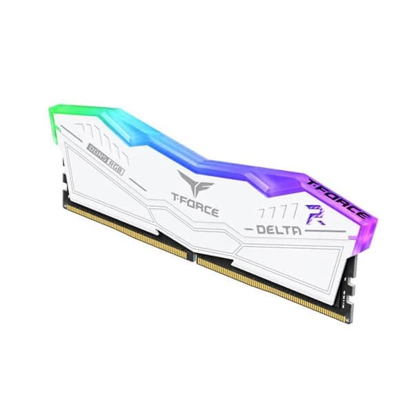 TeamGroup T-Force Delta RGB 32GB (16GBx2) DDR5 6000MHz Desktop RAM (White) - 3