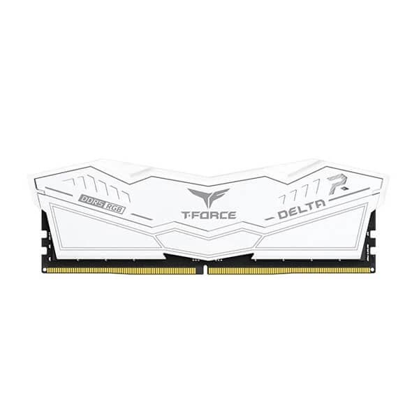 TeamGroup T-Force Delta RGB 32GB (16GBx2) DDR5 6000MHz Desktop RAM (White) - 2