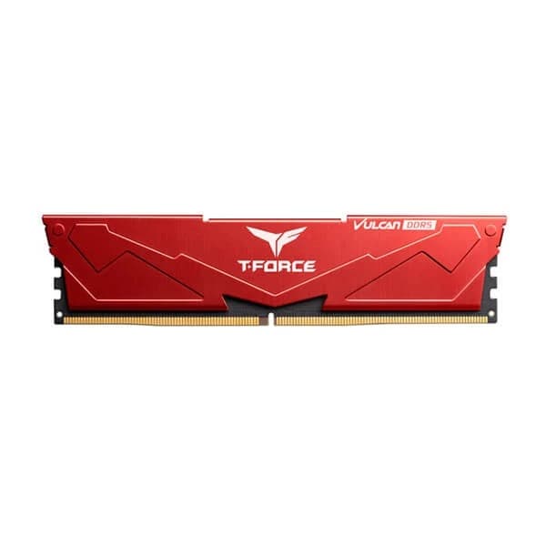 TeamGroup T-Force Desktop Ram Vulcan Series 16GB (16GBx1) DDR5 5200MHz Red - 1