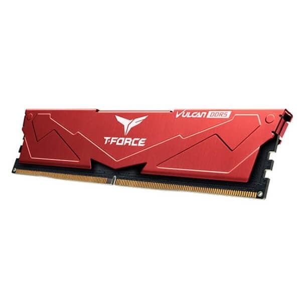TeamGroup T-Force Desktop Ram Vulcan Series 16GB (16GBx1) DDR5 5200MHz Red - 4