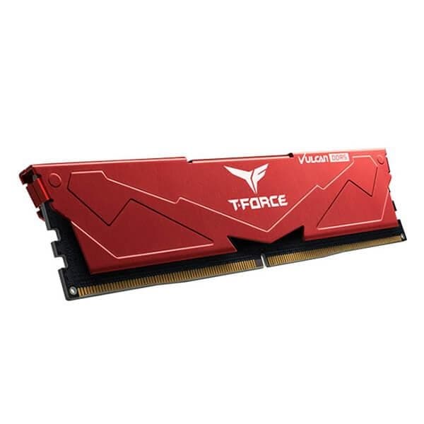 TeamGroup T-Force Desktop Ram Vulcan Series 16GB (16GBx1) DDR5 5200MHz Red - 3