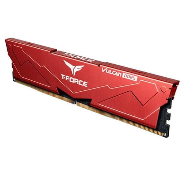 TeamGroup T-Force Desktop Ram Vulcan Series 16GB (16GBx1) DDR5 5200MHz Red - 2