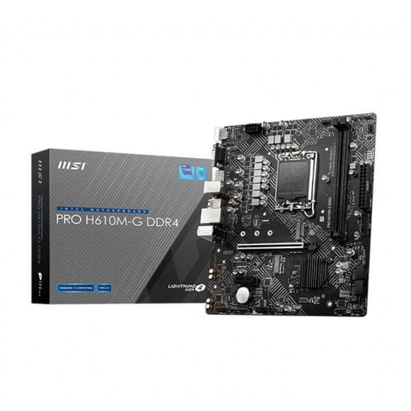 MSI Pro H610M-G DDR4 Intel Motherboard Supports Intel 12th , 13th & 14th Gen Processors - 1