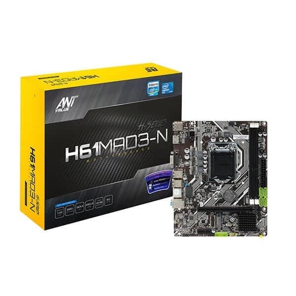 Ant Value H61MAD3-N Motherboard - 1
