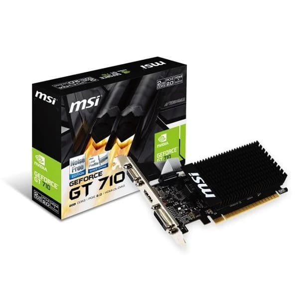 MSI GT 710 2GB DDR3 Low Profile Graphic Card - 1