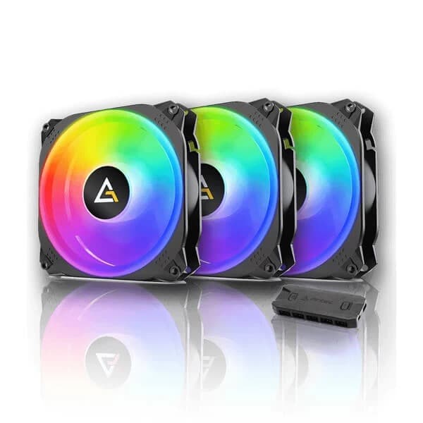 Antec Prizm X 120 ARGB 3+C 120mm ARGB Cabinet Fan (Triple Pack) - 1