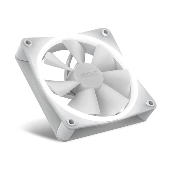 NZXT F120 RGB Duo White - 120mm PWM RGB Cabinet Fan (Single Pack) - 2
