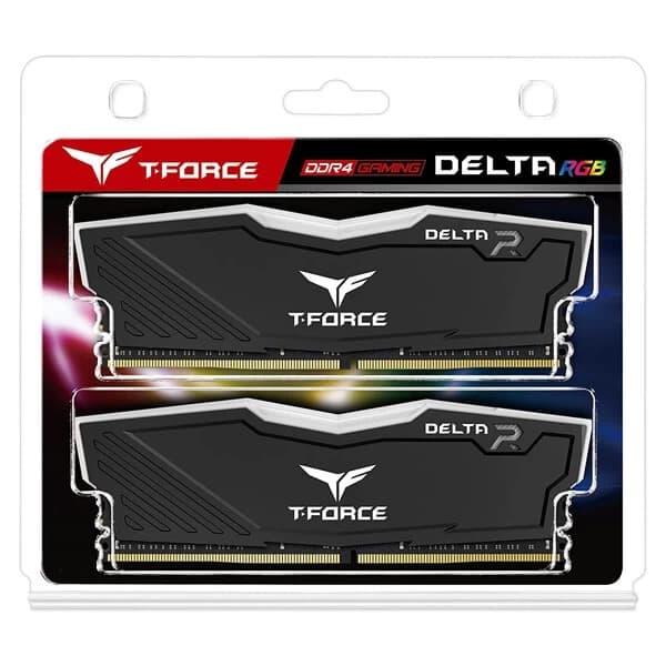 TeamGroup T-Force Delta RGB 32GB (16GBx2) DDR4 Ram 3600Mhz Black - 3